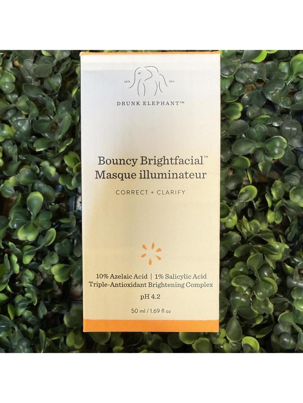 🧡 Drunk Elephant Bouncy Brightfacial Brightening Mask – Full Size 50 mL